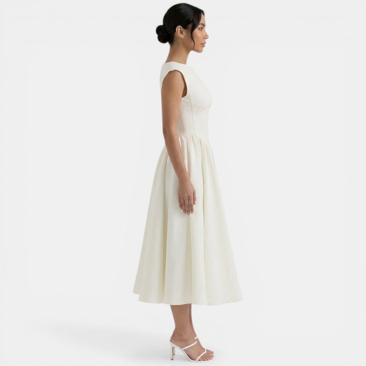 Vestido Midi Mujer Elegante