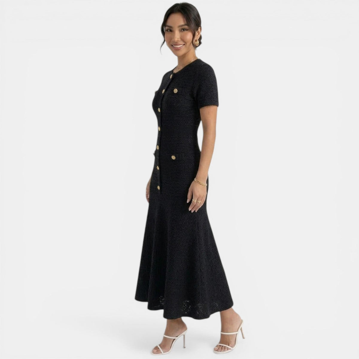 Vestido Midi Elegante Mujer