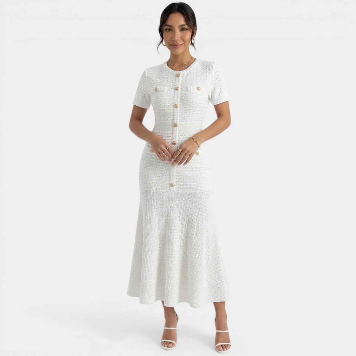 Vestido Midi Elegante Mujer