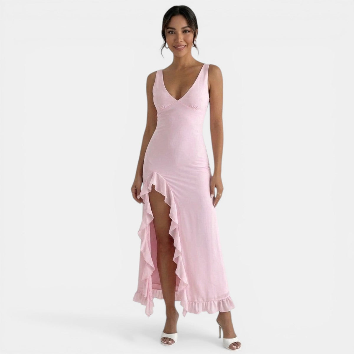 Vestido Midi Elegante Mujer