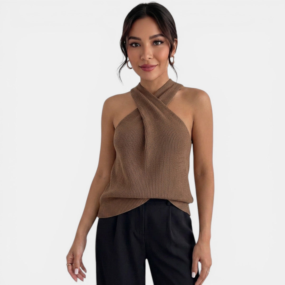 Top Halter Punto Mujer