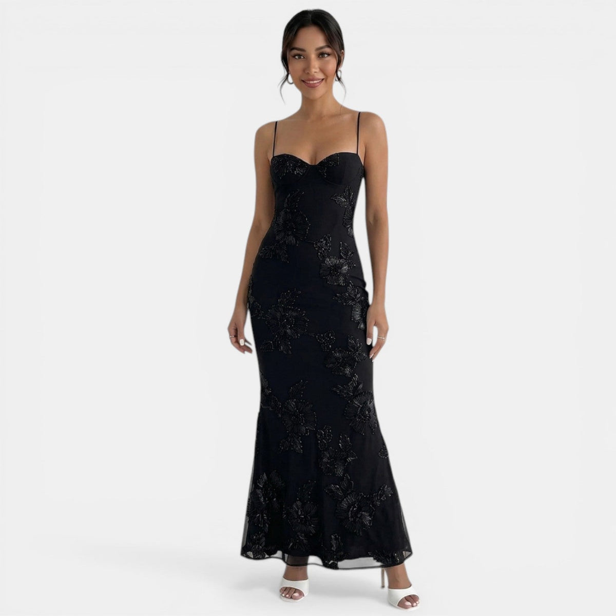 Vestido Maxi Bodycon Flores