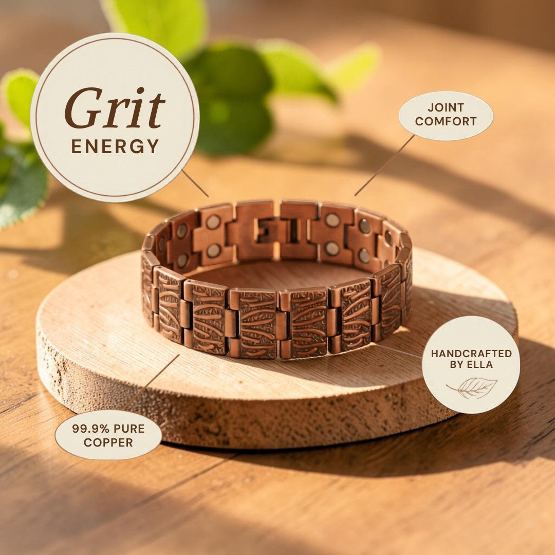 Pulsera Hombre Grava de Cobre