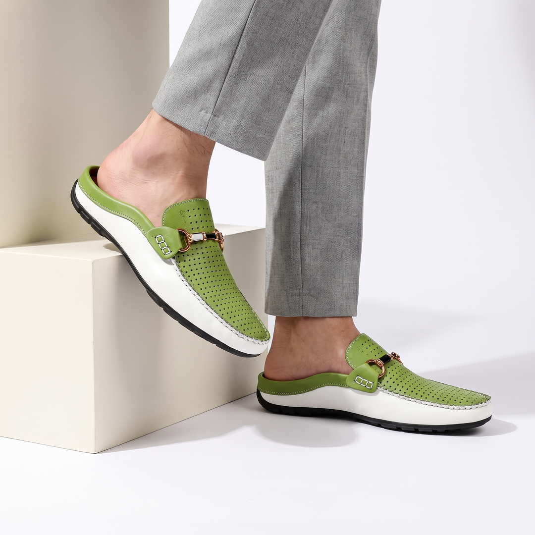Duero | Mocasín Abierto de Piel Perforada