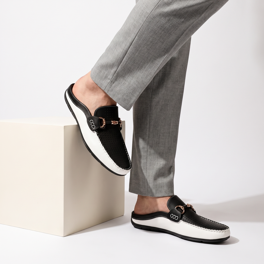 Duero | Mocasín Abierto de Piel Perforada