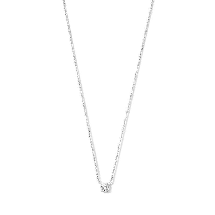 Collar Clea con Piedra Oro Blanco