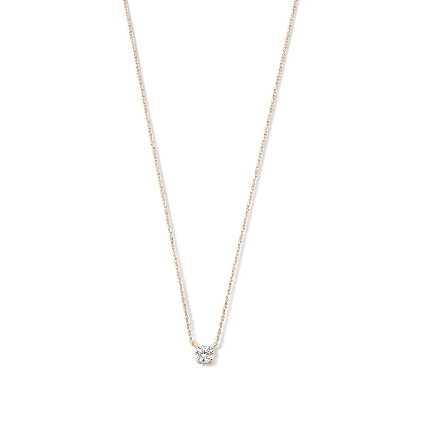 Collar Clea con Piedra Oro Blanco