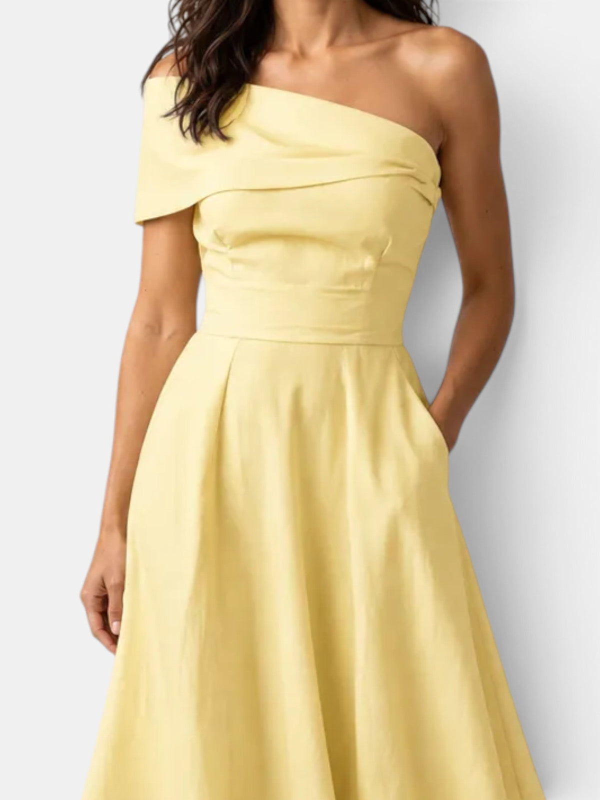 Vestido Largo Invitada Boda Amarillo