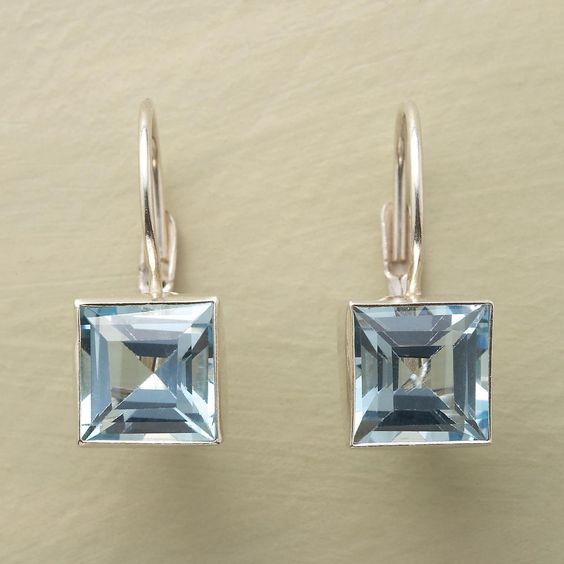 Pendientes Cristal Azul Harvest