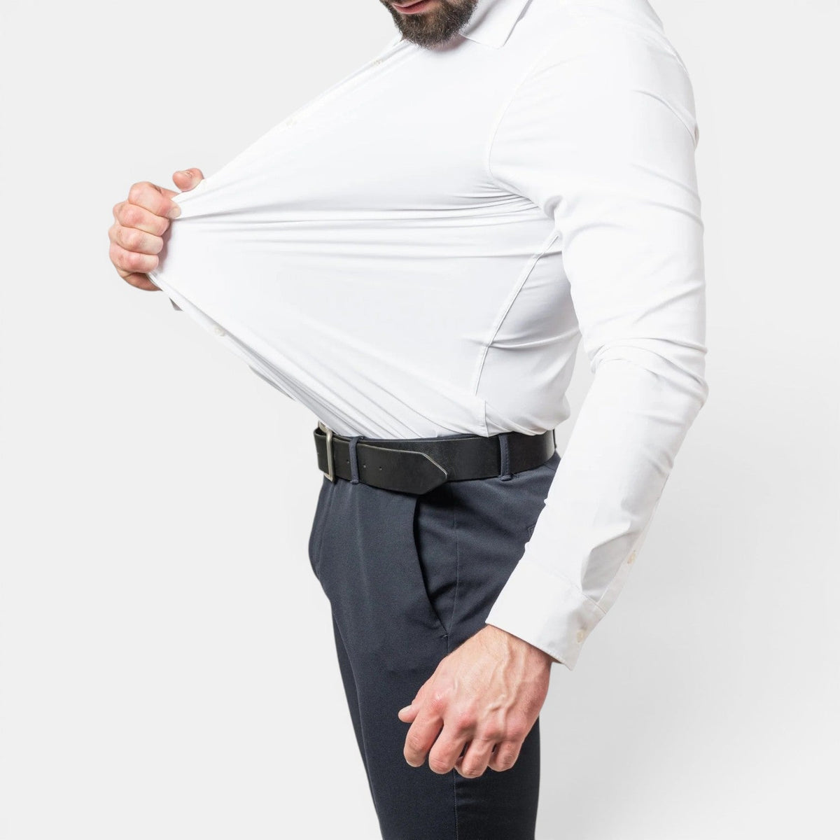 Camisa Hombre Antiarugas Elástica
