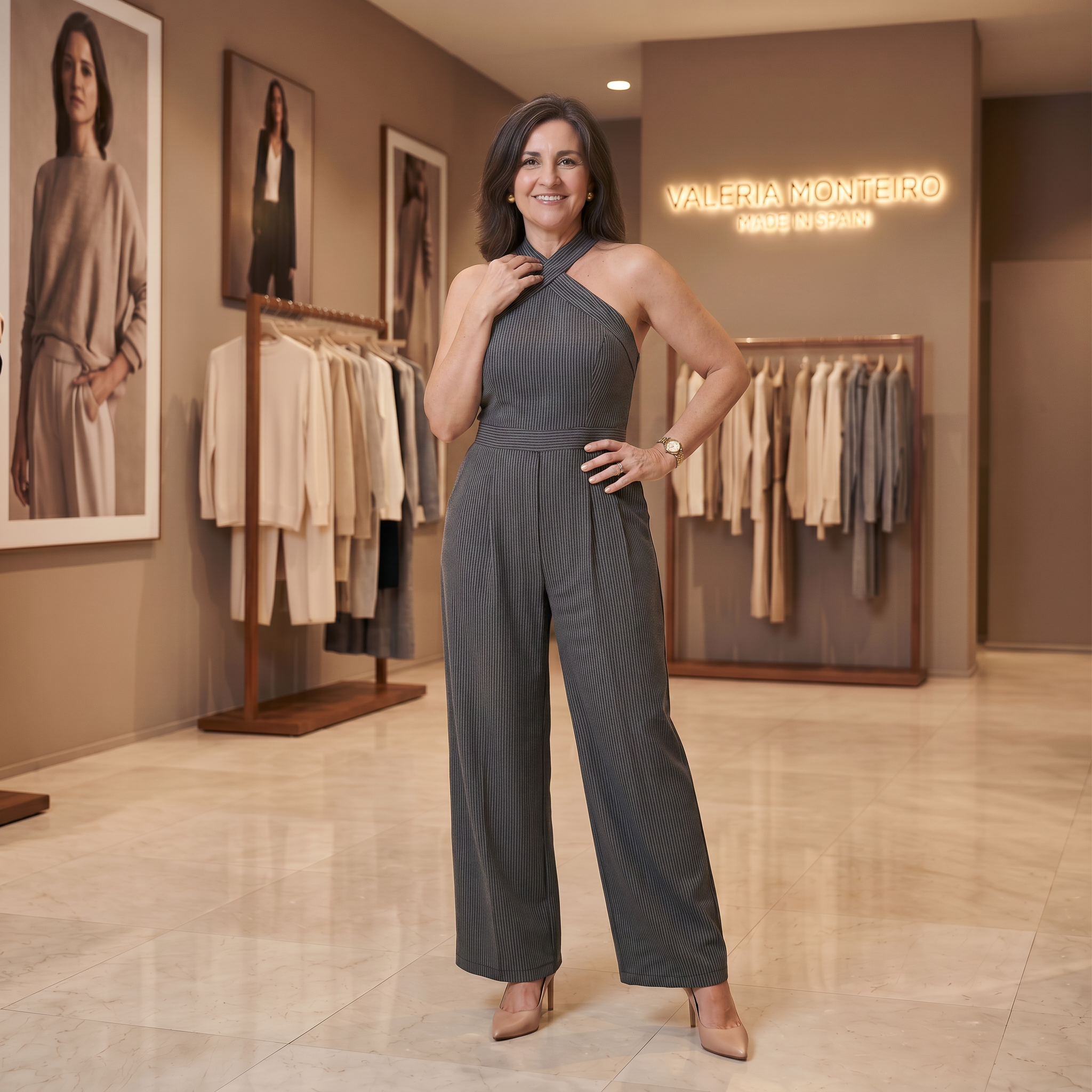 Mile | Mono Elegante Con Escote Cruzado