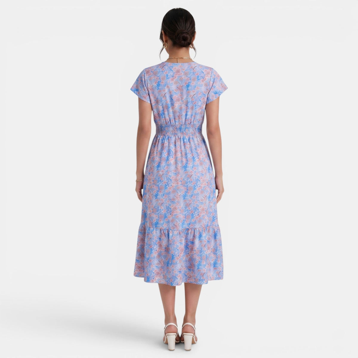 Vestido Midi Floral Mujer Verano