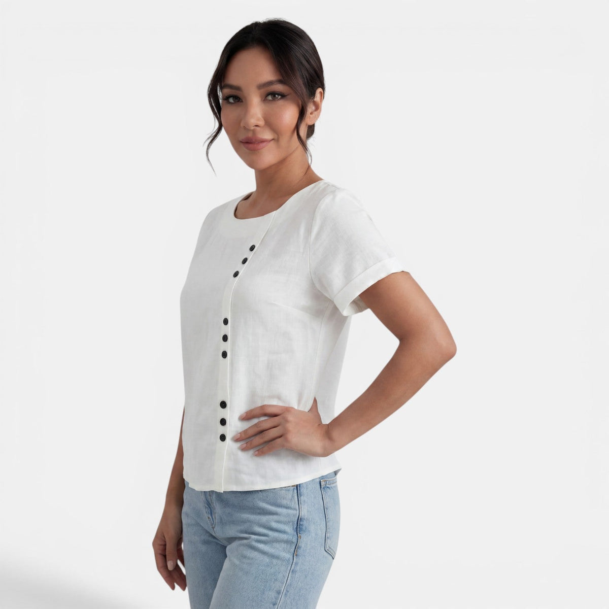Camiseta Mujer Algodón Manga Corta