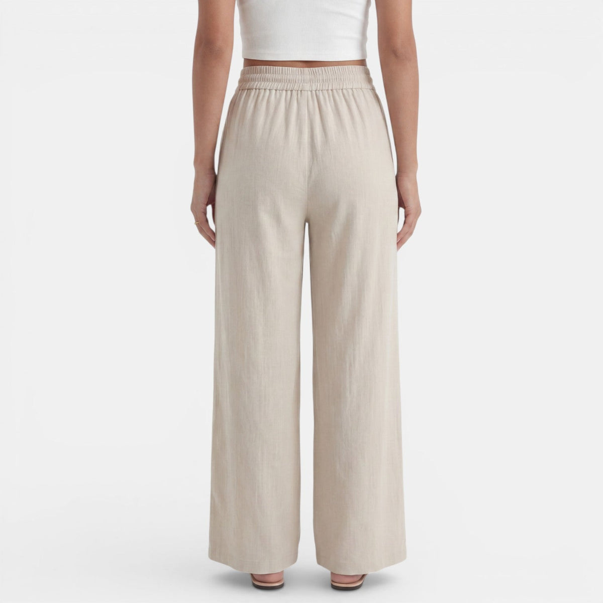 Pantalón Lino Mujer Ancho
