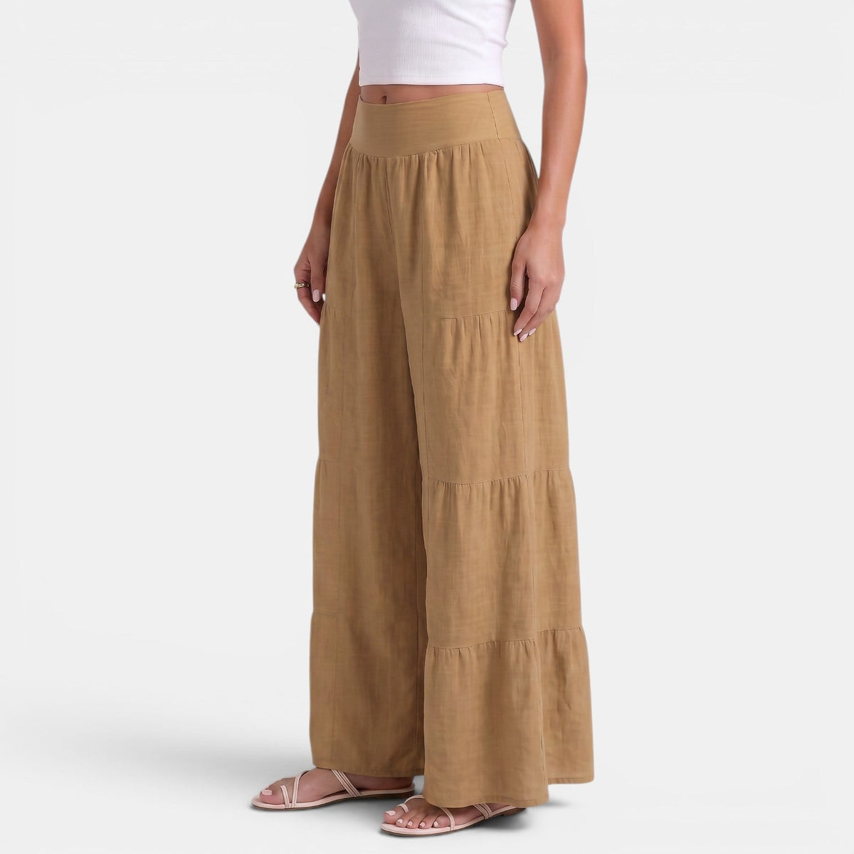 Pantalón Lino Mujer Ancho