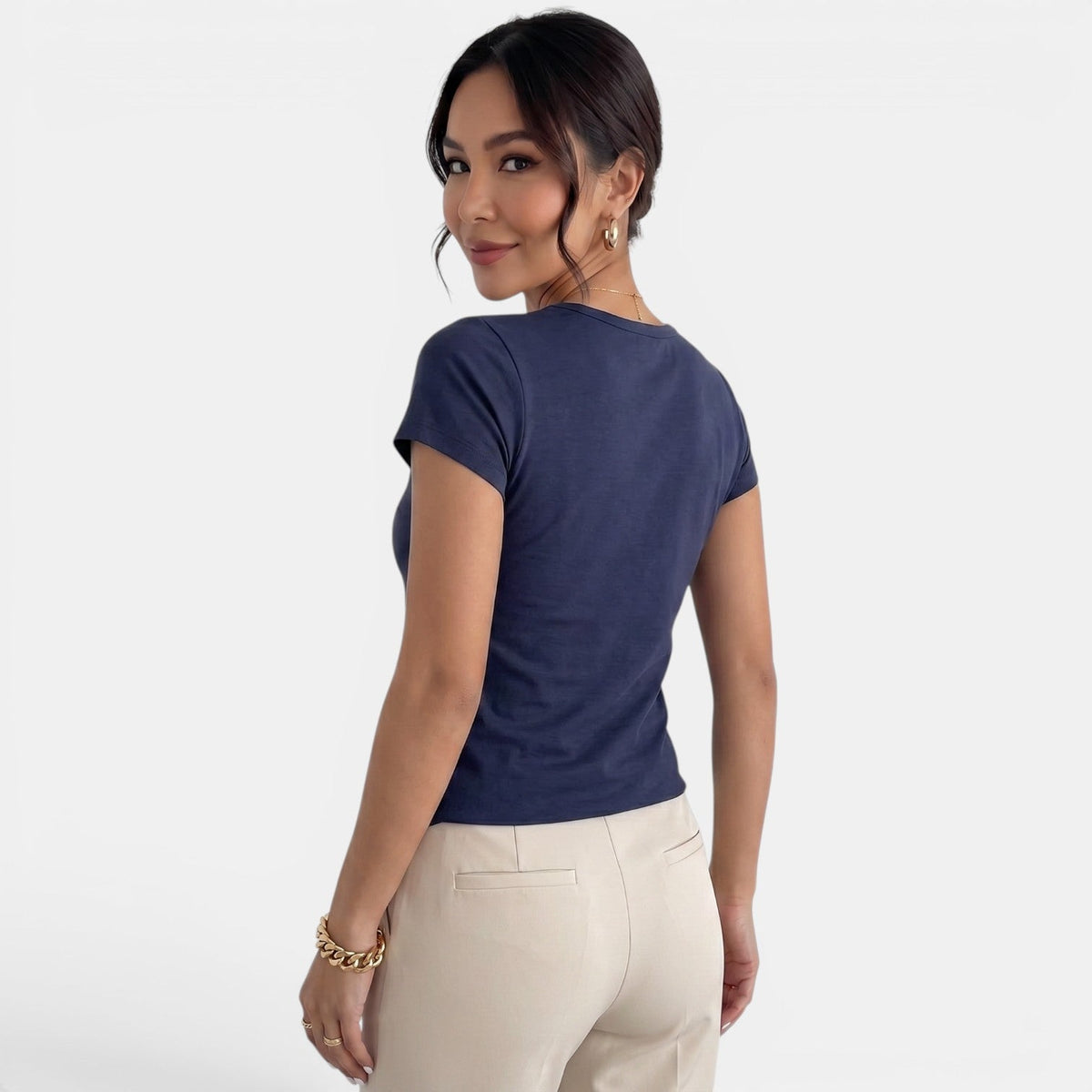 Camiseta Mujer Cuello U