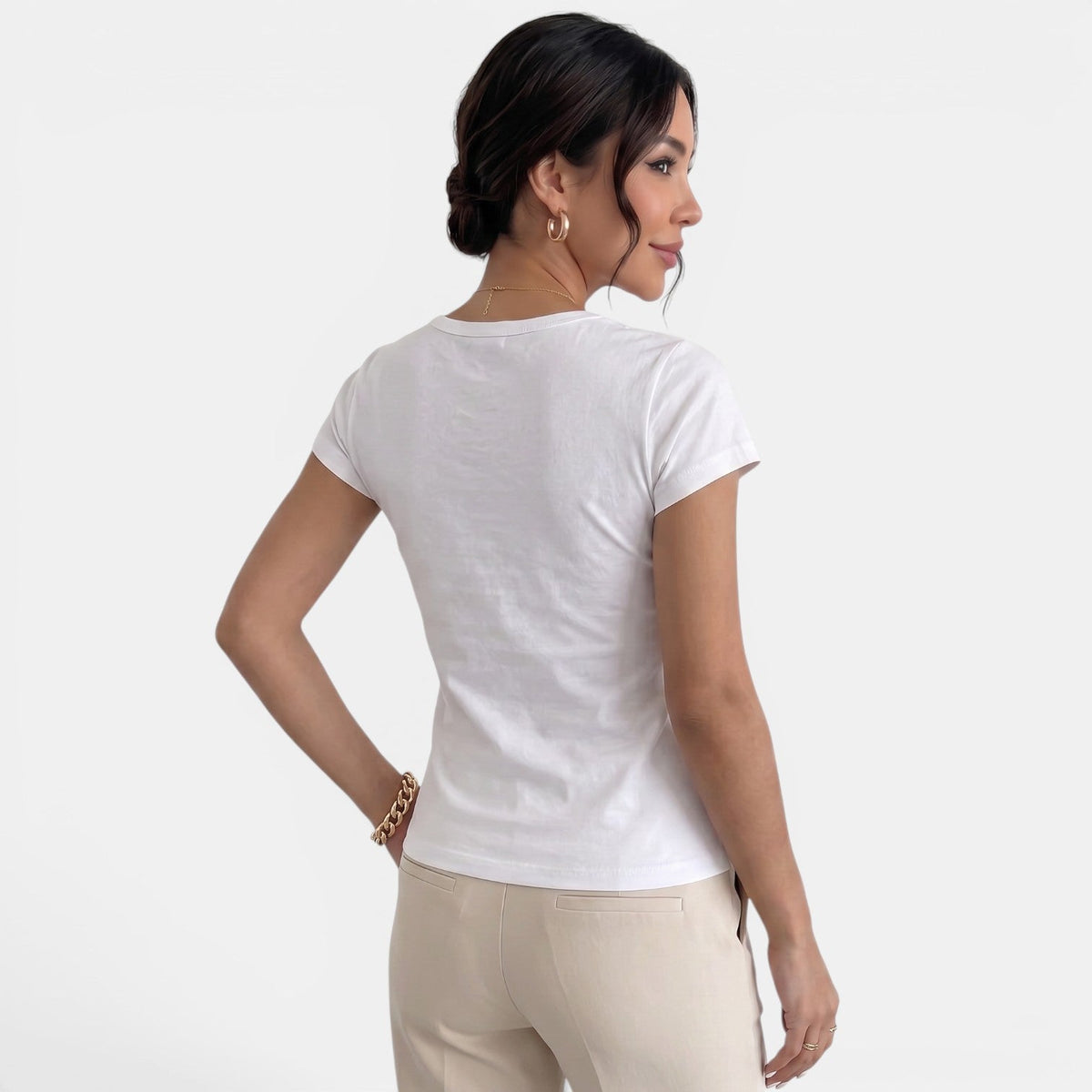 Camiseta Mujer Cuello U