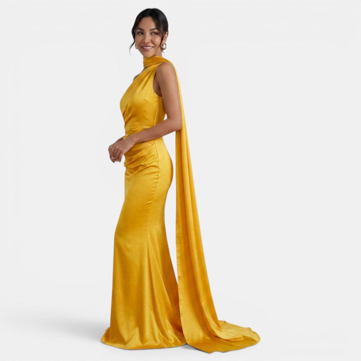 Vestido Largo Mujer Halter Elegante