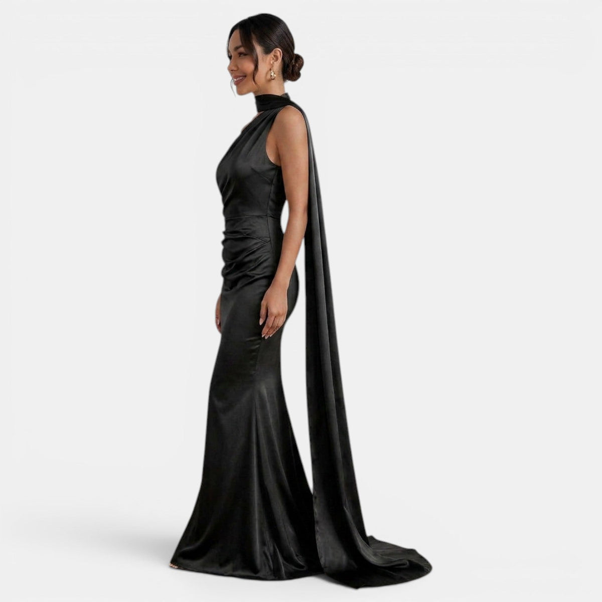Vestido Largo Mujer Halter Elegante