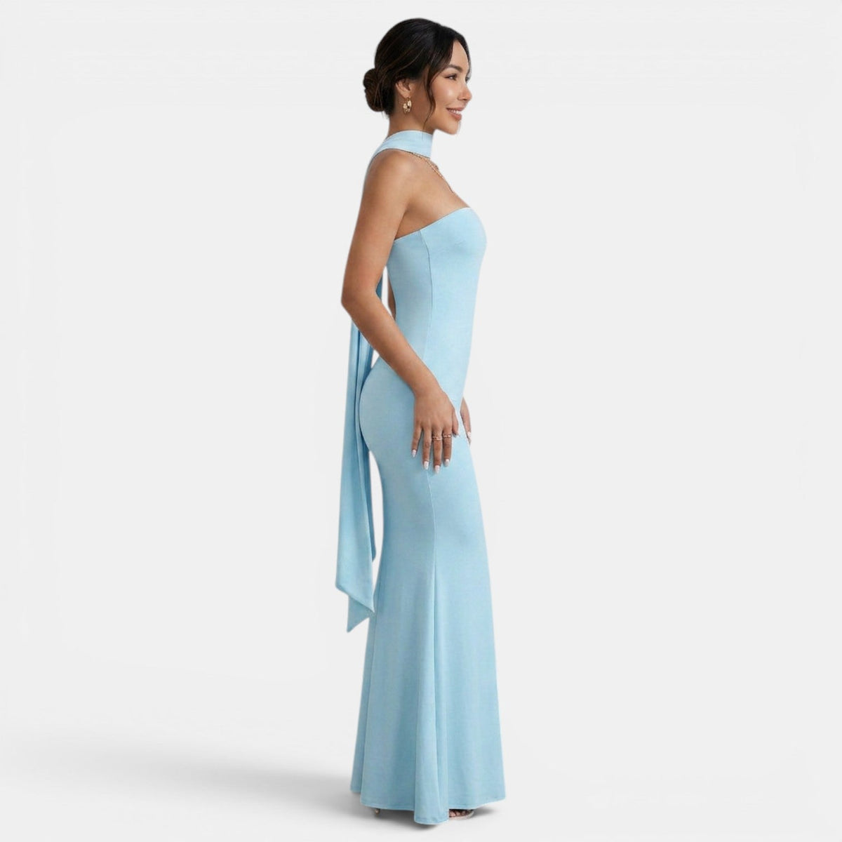 Vestido Largo Mujer Fiesta Halter