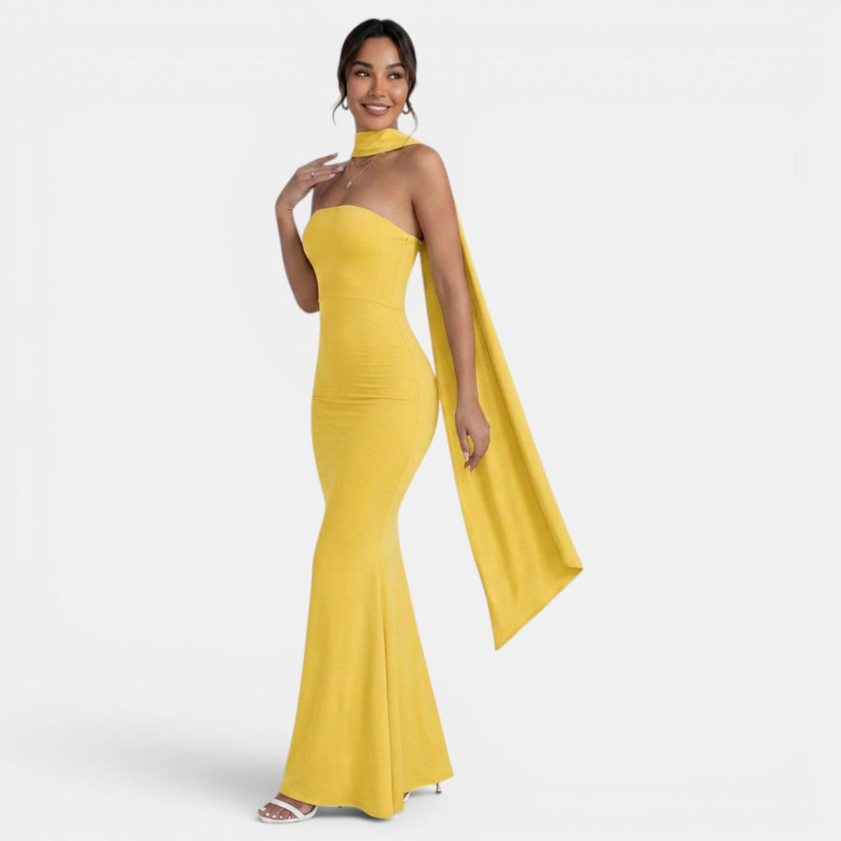 Vestido Largo Mujer Fiesta Halter