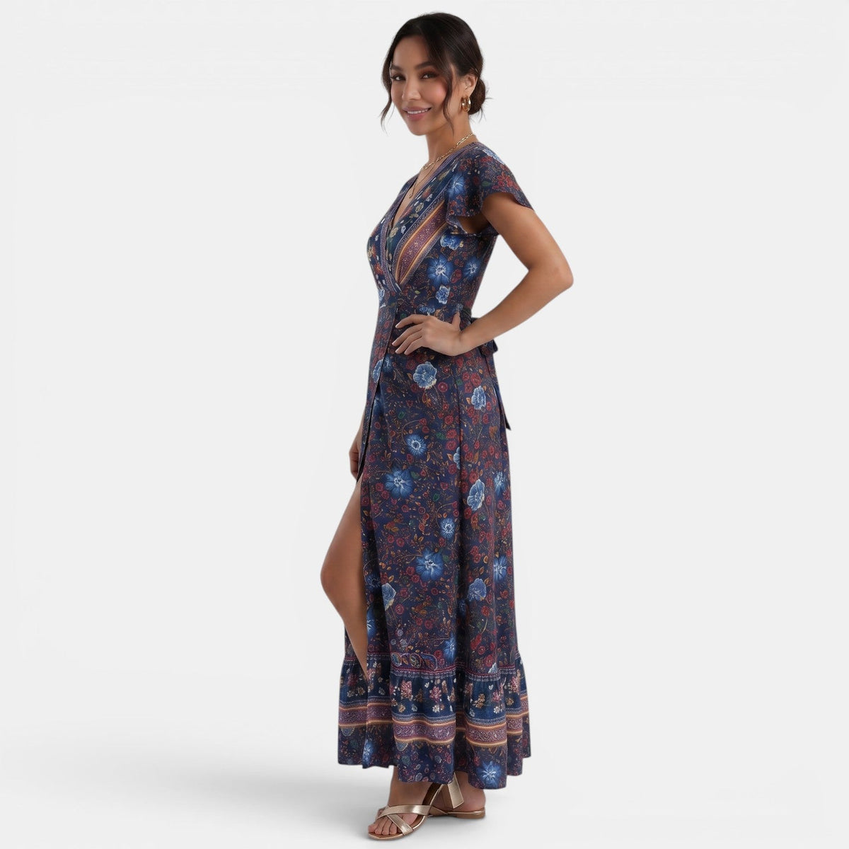 Vestido Largo Floral Mujer