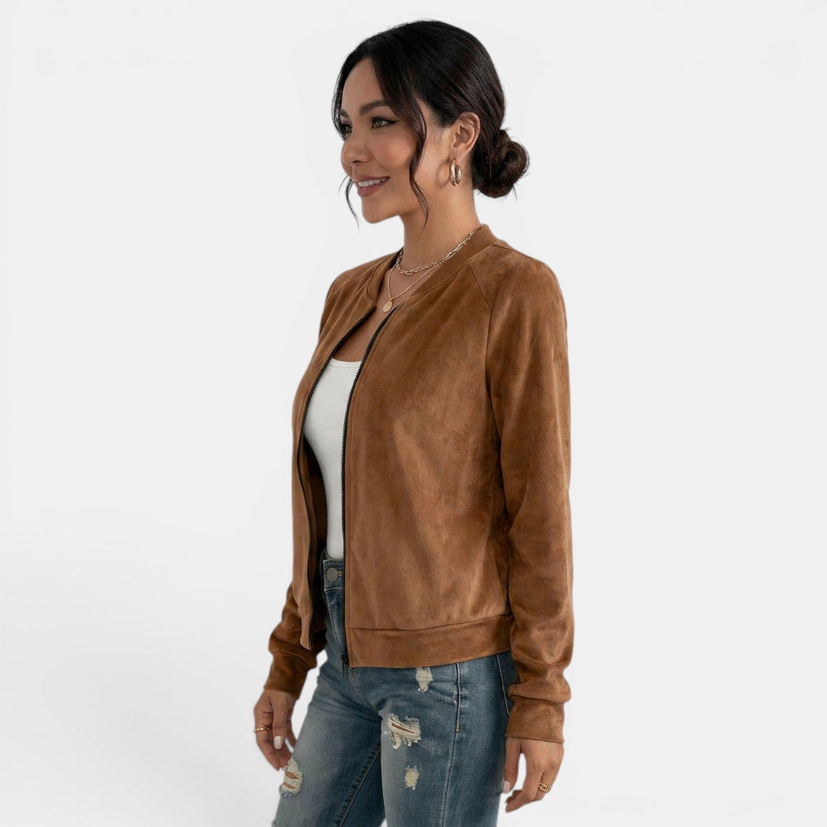Chaqueta Entretiempo Mujer con Cremallera