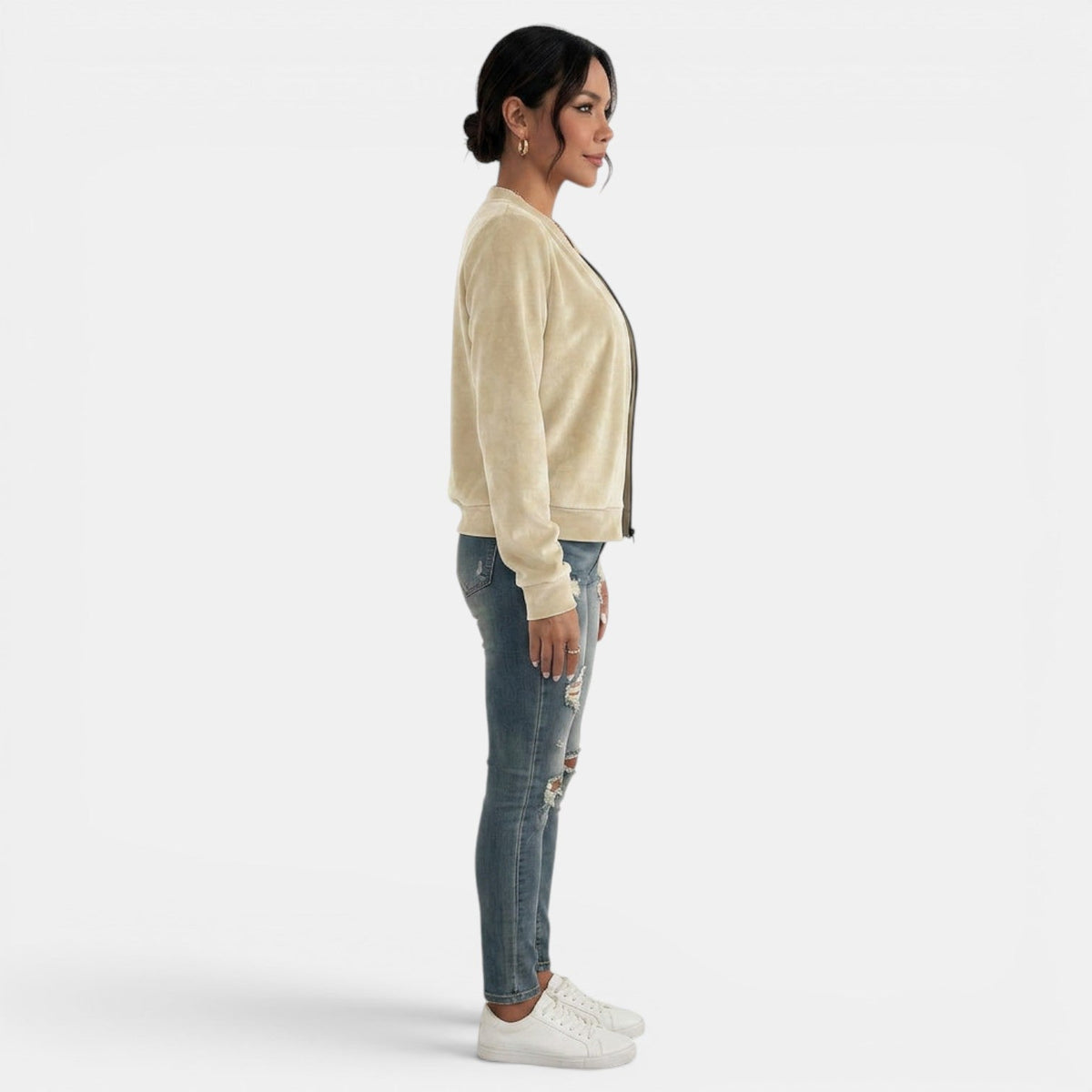 Chaqueta Entretiempo Mujer con Cremallera
