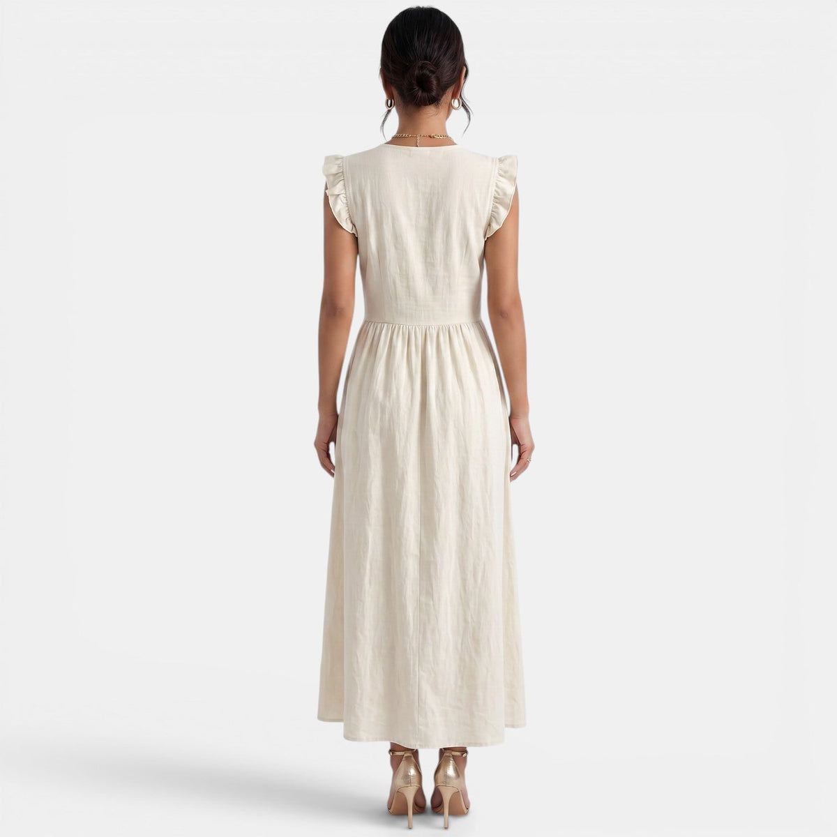 Vestido Largo Verano Mujer Volantes