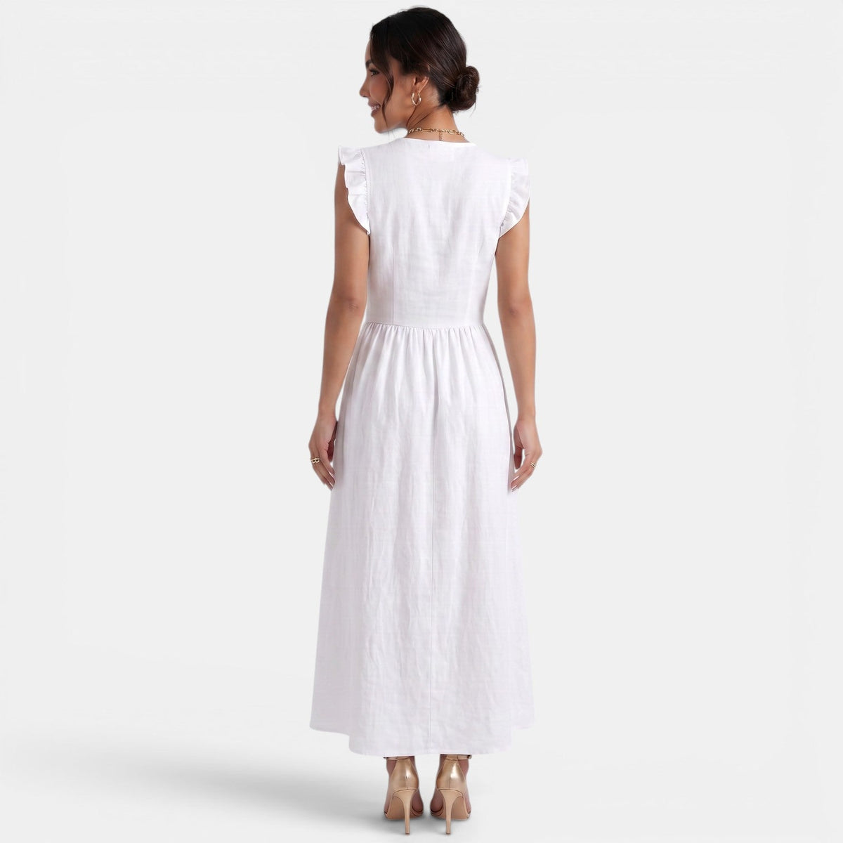 Vestido Largo Verano Mujer Volantes