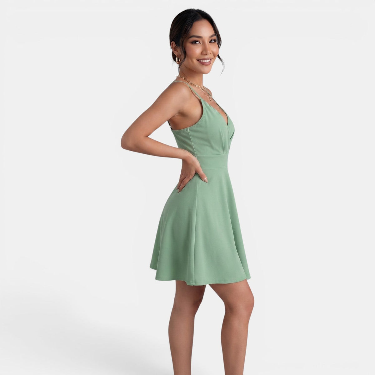 Vestido Midi Floral Mujer Verano