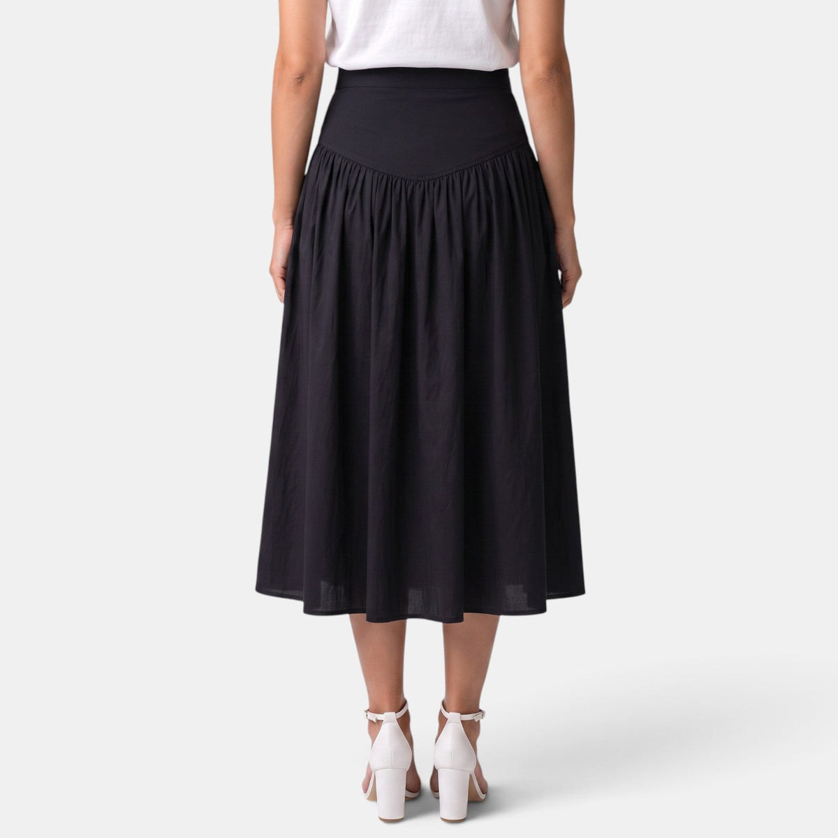 Falda Midi Mujer Línea A