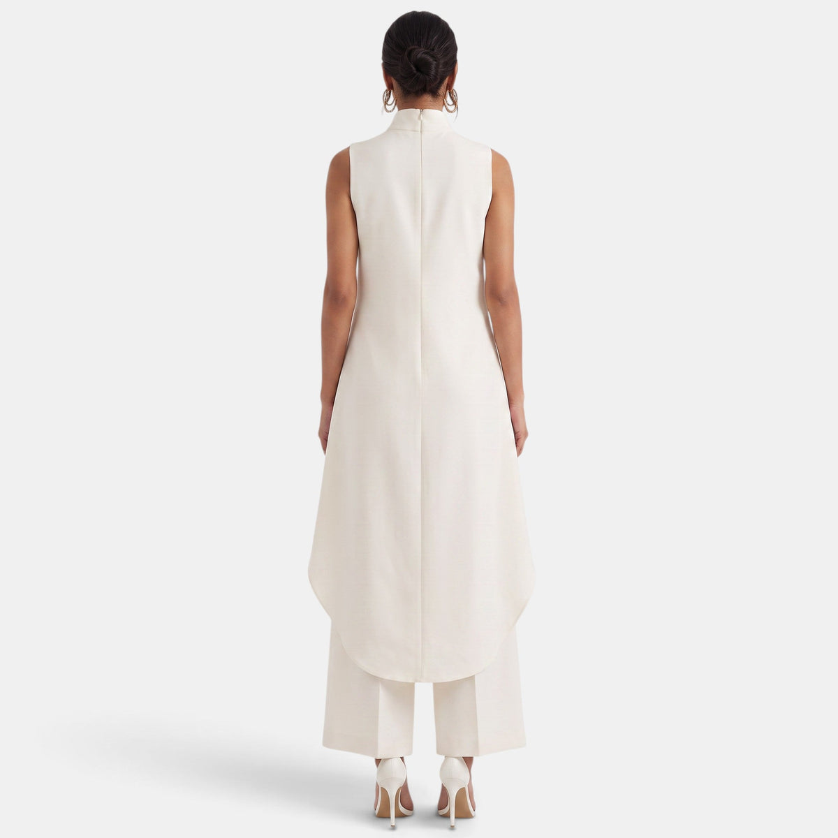 Conjunto Mujer Elegante Cuello Alto Asimétrico