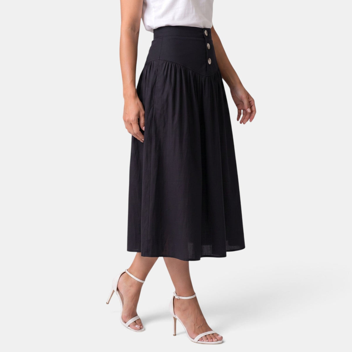 Falda Midi Mujer Línea A