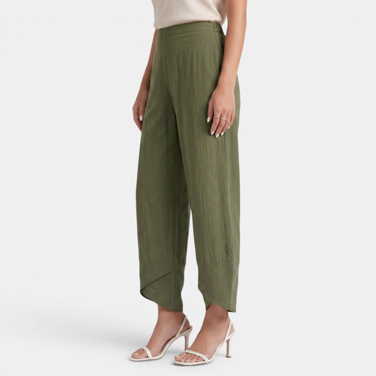 Pantalón Lino Mujer Ancho