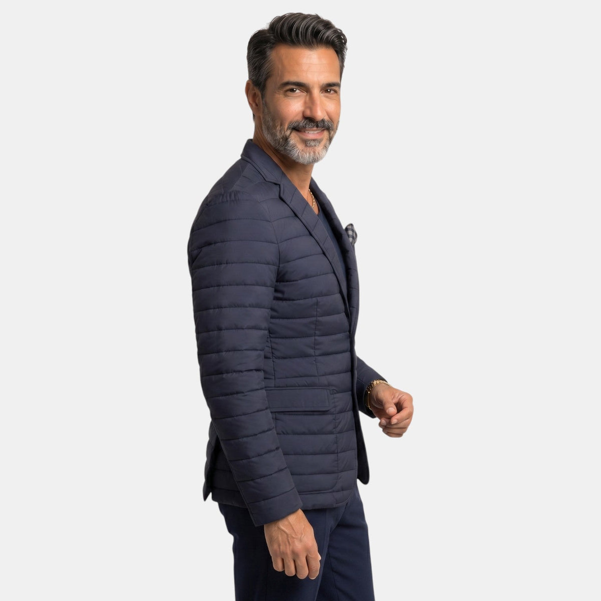 Blazer Acolchado Hombre Premium – Americana Ligera de Algodón para Otoño e Invierno