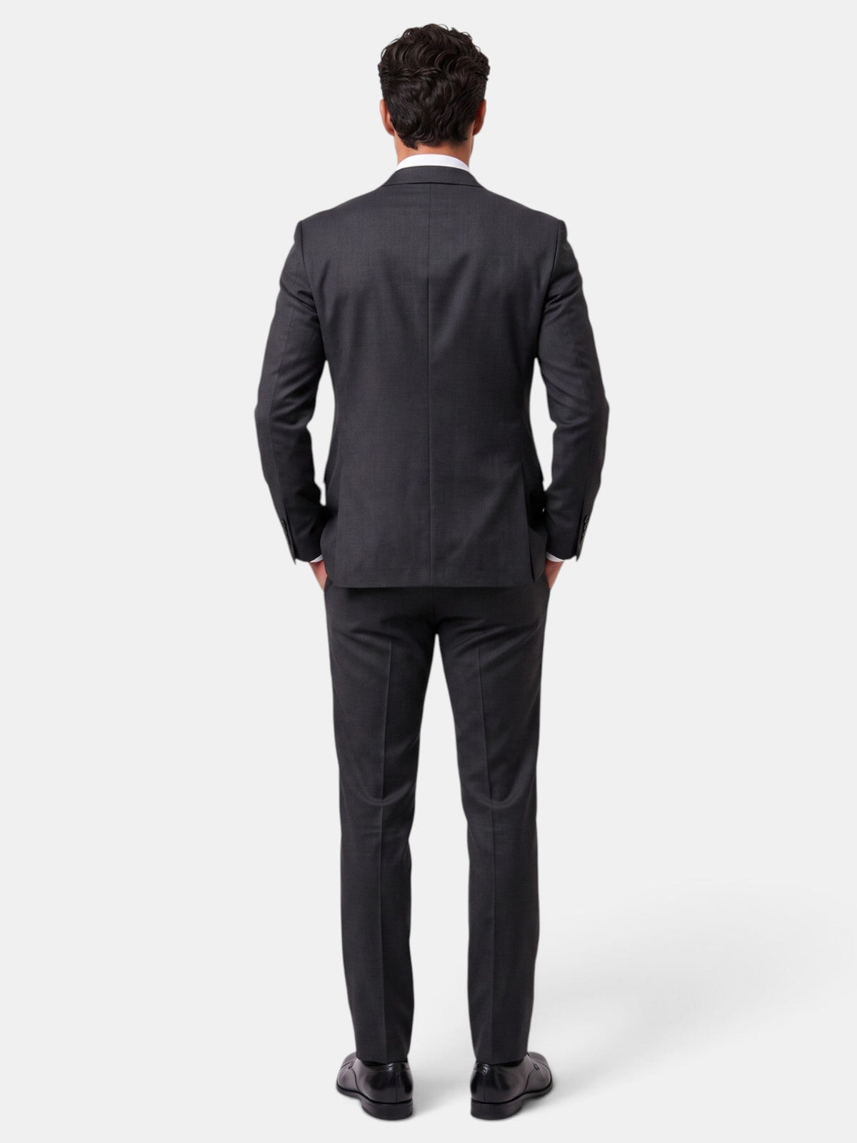 Traje Hombre Negro Elegante Oficina