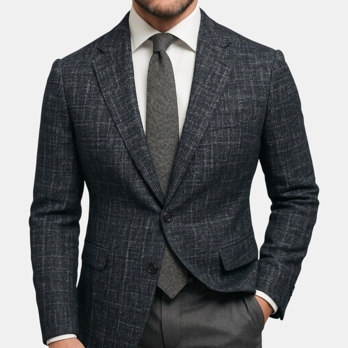 Blazer Hombre Slim Fit Premium – Americana Elegante Ligera con Solapa Clásica
