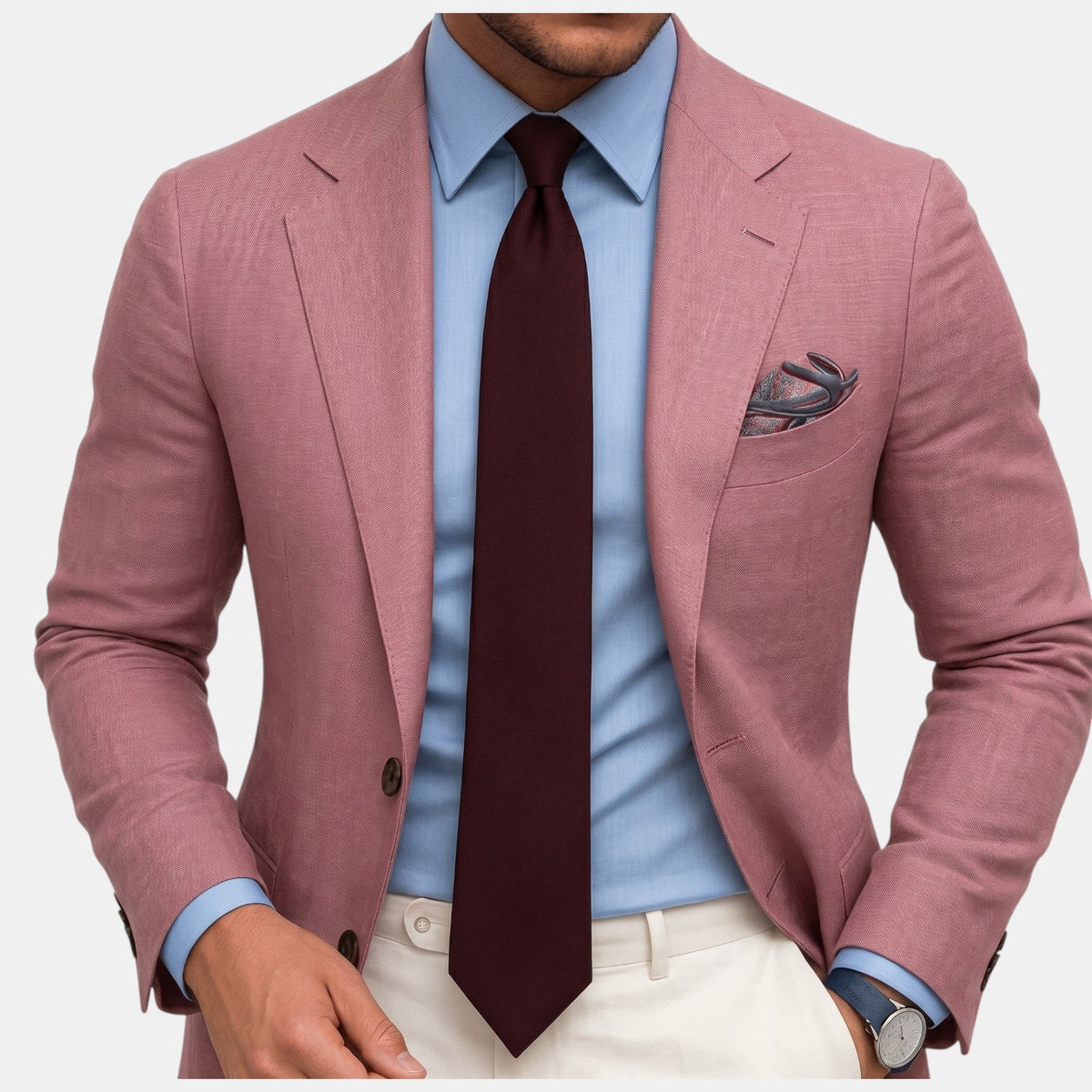 Blazer Hombre Slim Fit Premium – Americana Elegante Ligera con Solapa Clásica