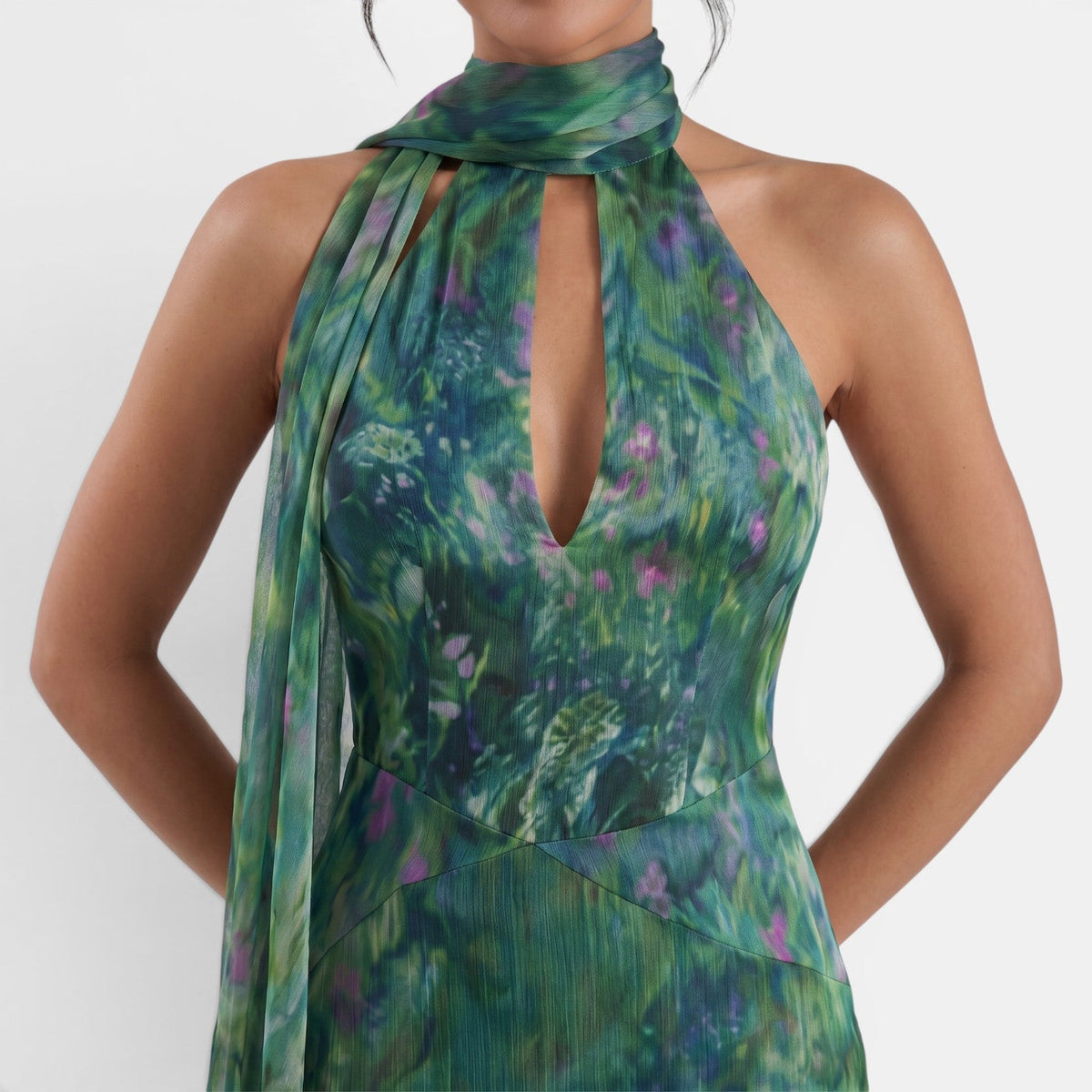 Vestido Largo Halter Mujer Elegante