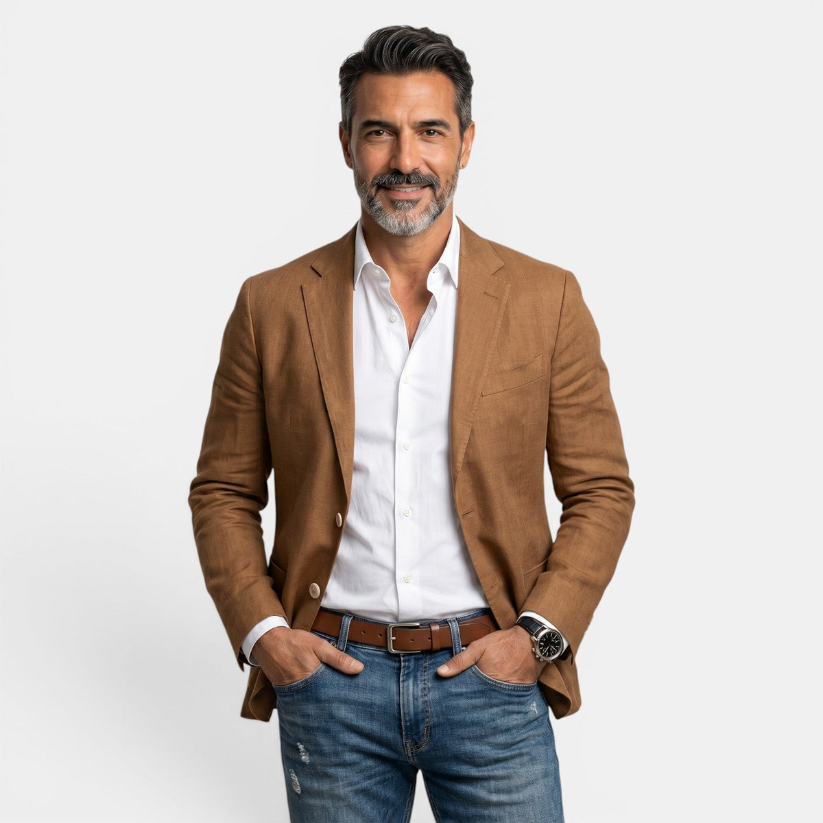 Blazer Hombre Slim Fit Premium – Americana Elegante Ligera con Solapa Clásica