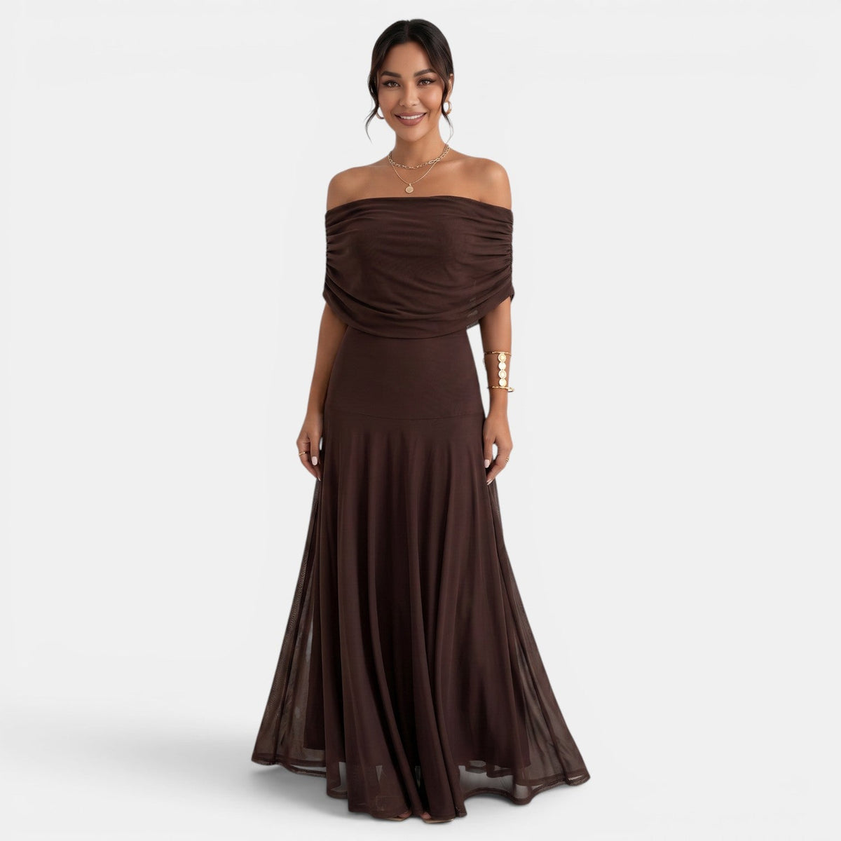 Vestido Largo Mujer Un Hombro