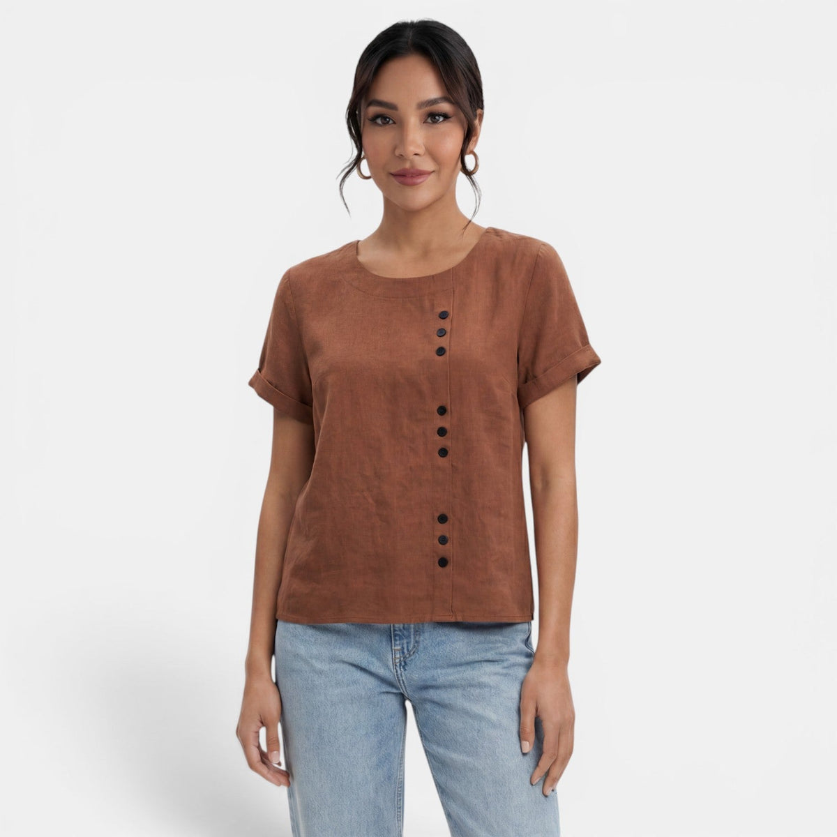 Camiseta Mujer Algodón Manga Corta