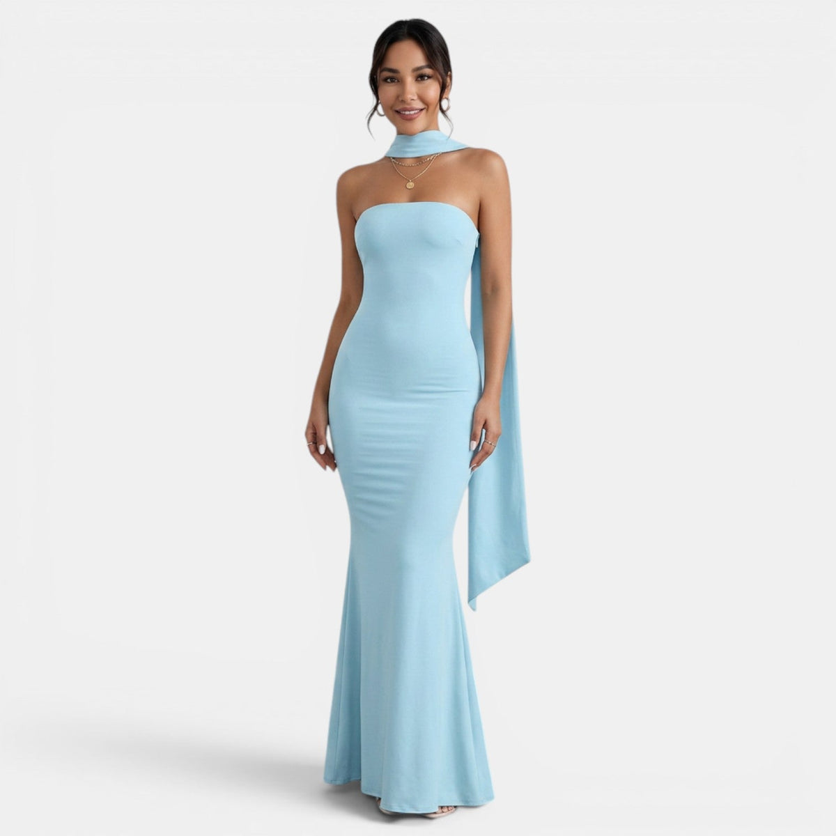Vestido Largo Mujer Fiesta Halter