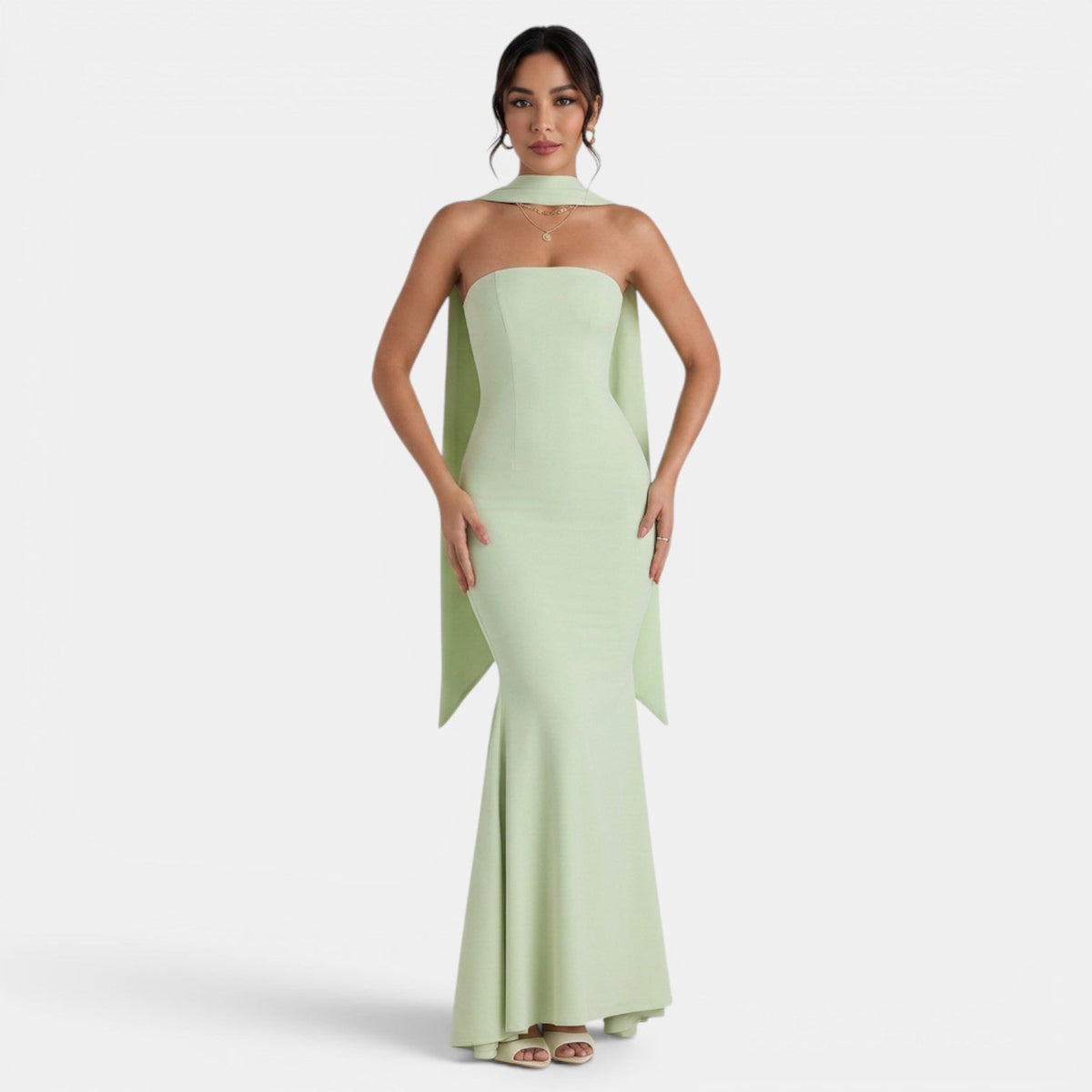 Vestido Largo Mujer Fiesta Halter