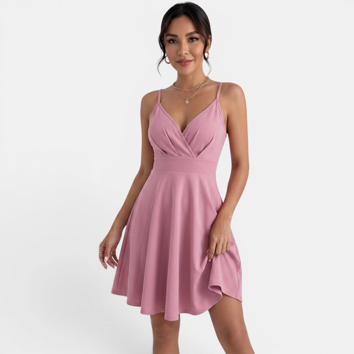 Vestido Midi Floral Mujer Verano