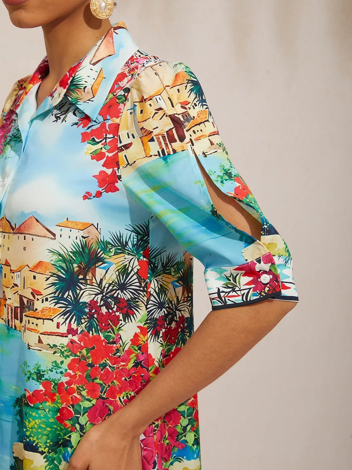 Santorini | Vestido Camisero Midi
