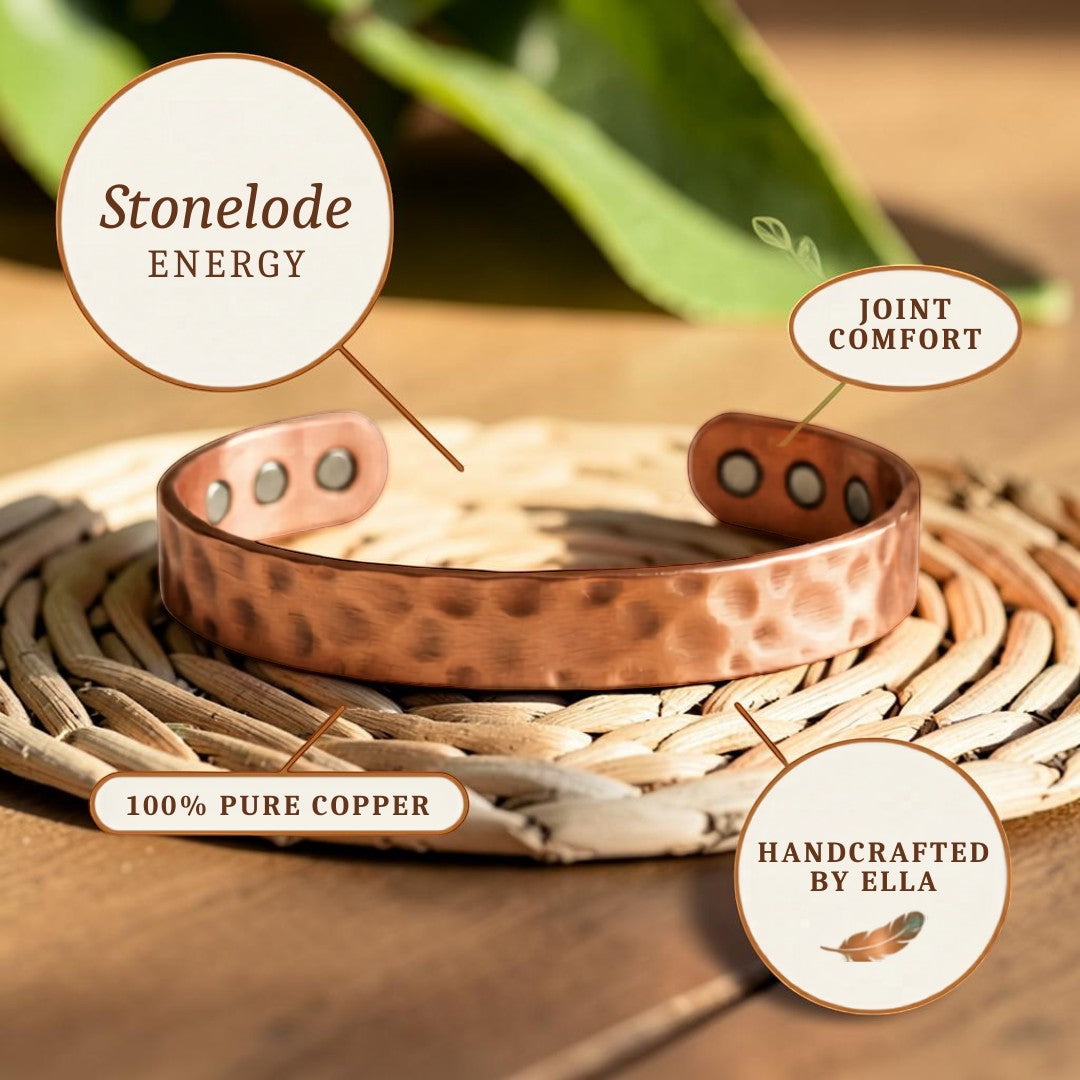 Pulsera Piedra Antigua de Cobre