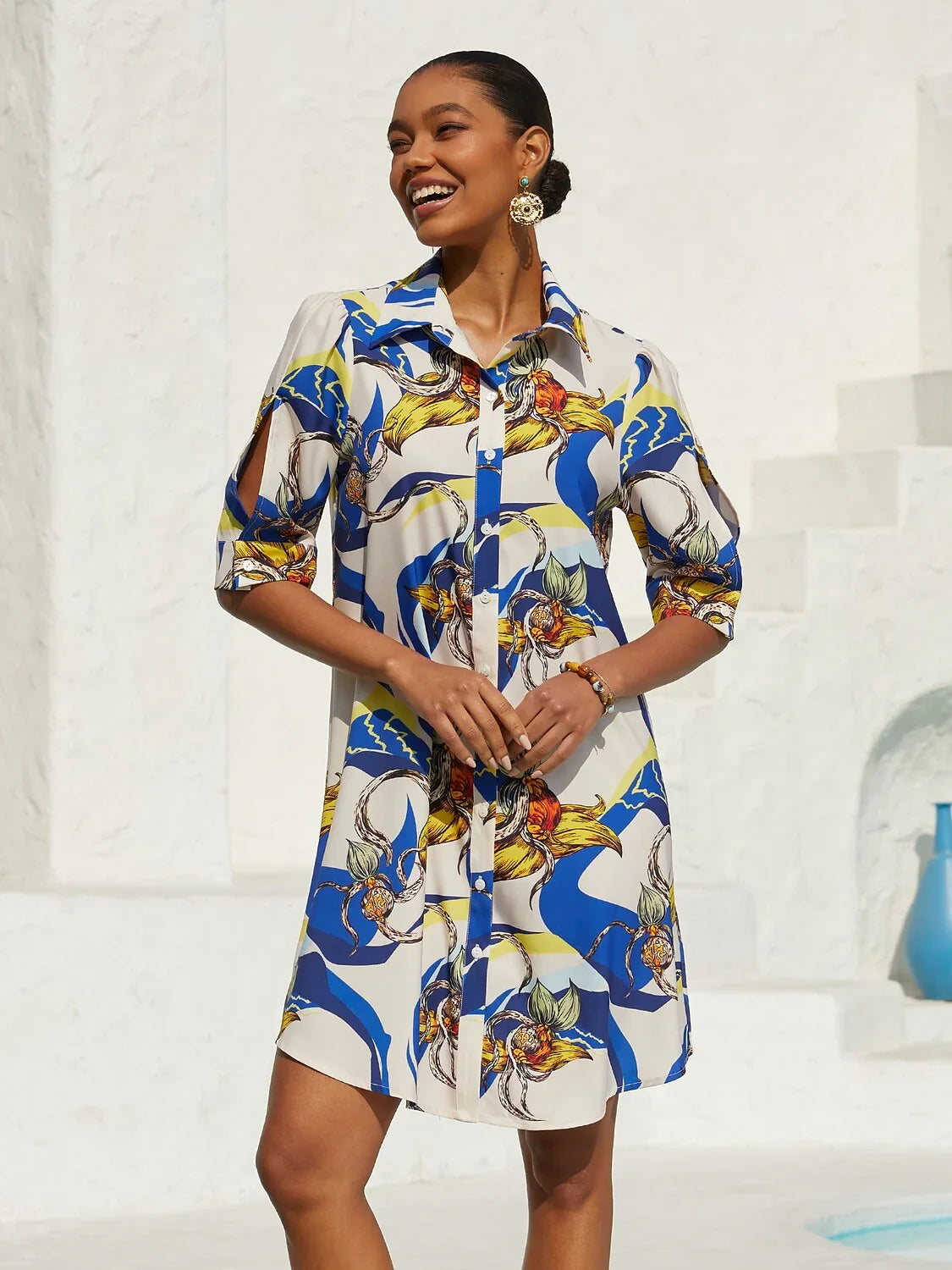Santorini | Vestido Camisero Midi