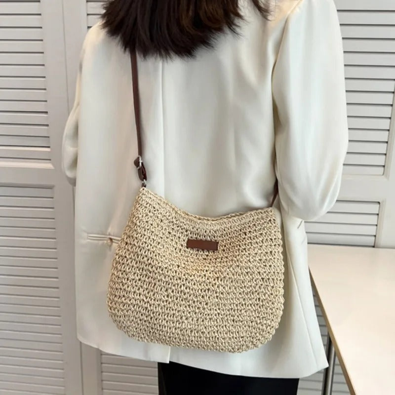 Noa | Bolso Bandolera de Rafia